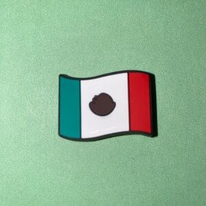 (10 for $15) Mexican flag Bandera de Mexico Crocs Shoe Charms